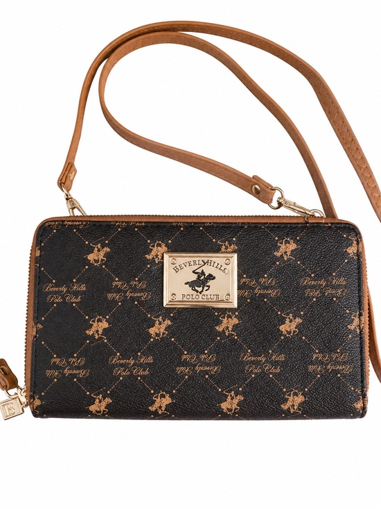 Beverly Hills Polo Club Handbags - Beverly Hills Polo Club Crossbody Bag & Wallet Combo  Holds Cell Phone  Brown Pa